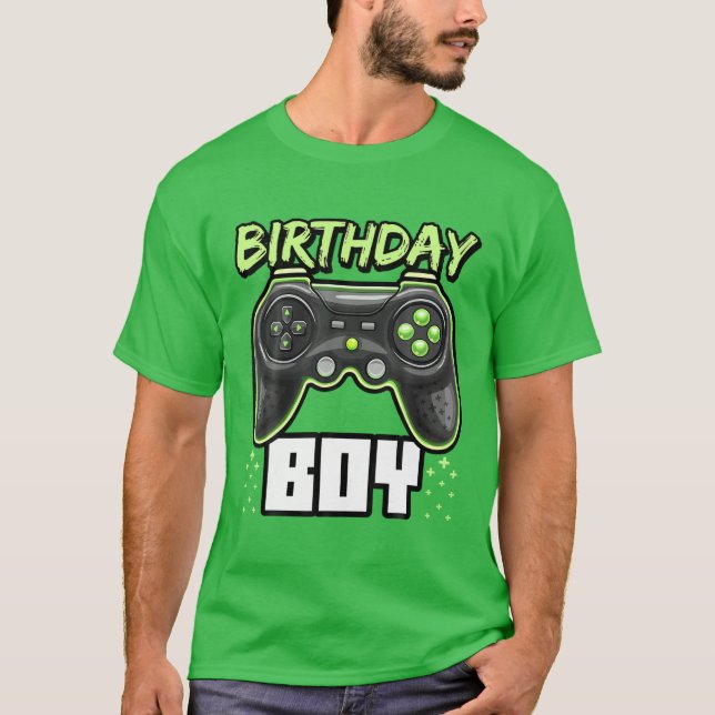 Camiseta Birthday Boy Video Game Controller Birthday Gamer (Frente)