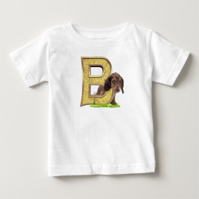 Camiseta Birthday-Capital Monograma - letra B (Frente)