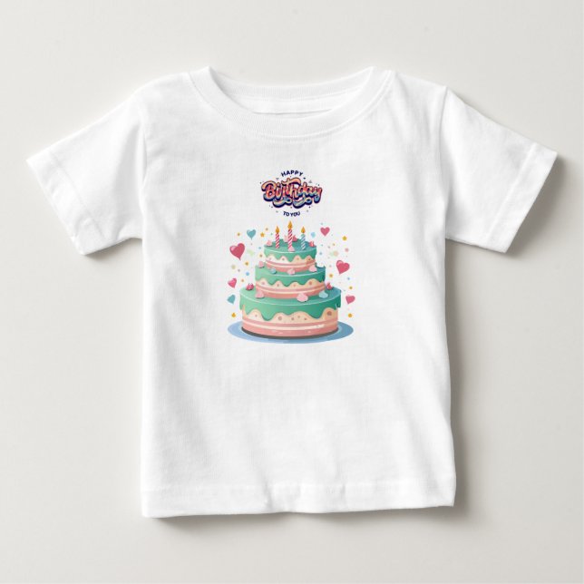 Camiseta Birthday Celebration Time Let’s Party (Frente)
