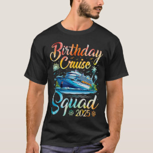 Camiseta Birthday Cruise Squad 2025 Cruise Festa de anivers