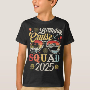 Camiseta Birthday Cruise Squad 2025 Family Matching Boy