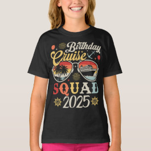 Camiseta Birthday Cruise Squad 2025 Family Matching Girl