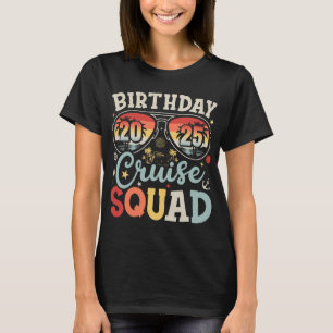 Camiseta Birthday Cruise Squad 2025 Family Matching Women