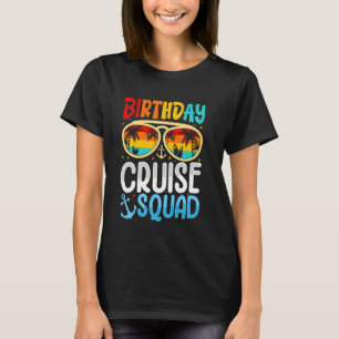 Camiseta Birthday Cruise Squad Cruising Vacing Funny Crew