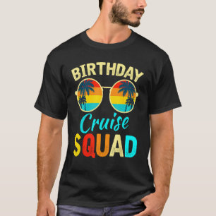 Camiseta Birthday Cruise Squad Festa de aniversário Tee Cru