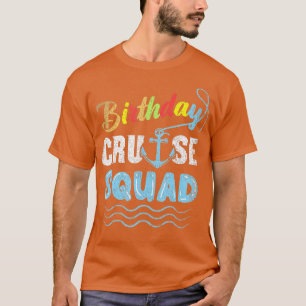 Camiseta Birthday Cruise Squad Vintage