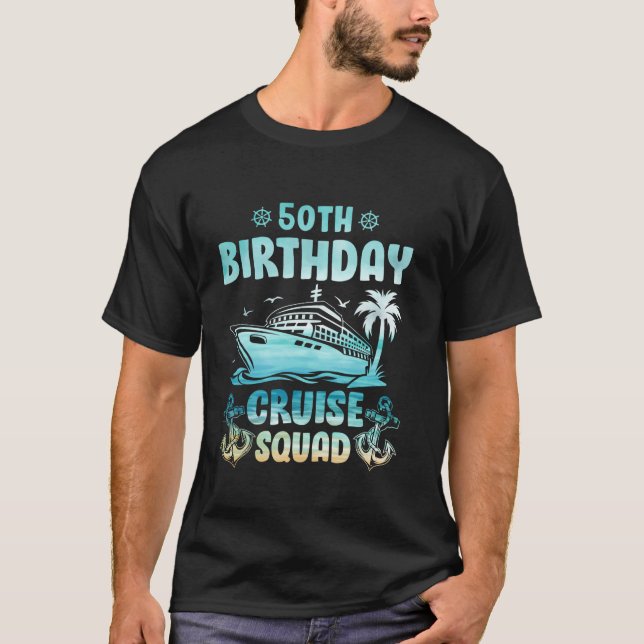 Camiseta Birthday Cruising Party 50º Aniversário do Cruise  (Frente)