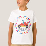 Camiseta Birthday Dinosaur Race car Garoto de Corrida Verme<br><div class="desc">Birthday Dinosaur race car garoto corridas amarelas crianças de corrida vermelha Nome Personalizado</div>