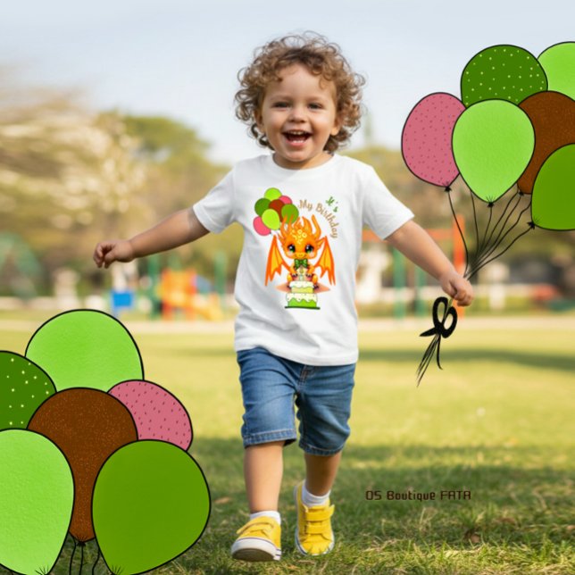 Camiseta Birthday dragon (Criador carregado)
