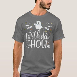 Camiseta Birthday Ghoul Halloween Meninas Mulheres Fab BOO 