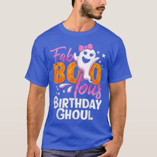 Camiseta Birthday Ghoul Halloween Meninas Mulheres Fab BOO 