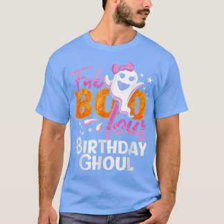Camiseta Birthday Ghoul Halloween Meninas Mulheres Fab BOO 