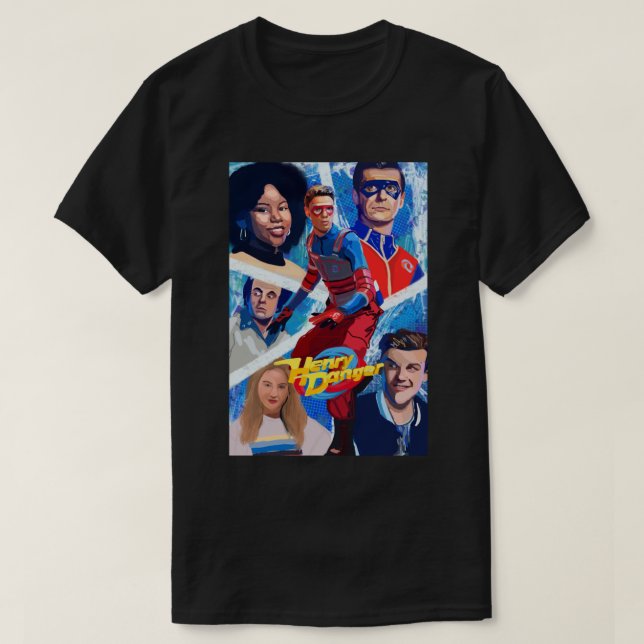 Camiseta Birthday Gift Henry Danger Poster Streetwear Boys  (Frente do Design)