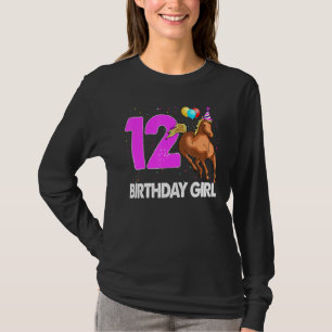 Camiseta Birthday Girl 12 Riding Rider Horse Love Party