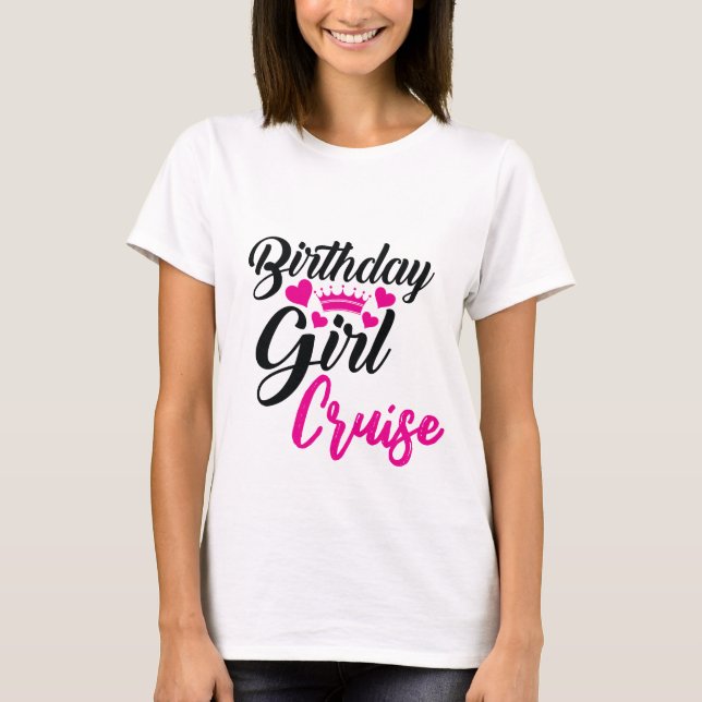 Camiseta Birthday Girl Cruise (Frente)