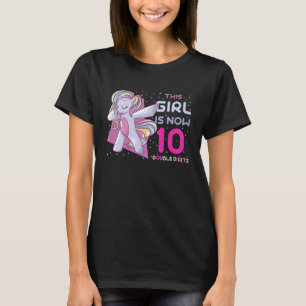 Camiseta Birthday Girl - Dígitos Duplos 10º Aniversário