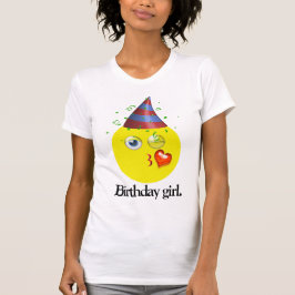 Camiseta Birthday Girl Emoji