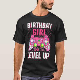 Camiseta Birthday Girl Time To Level Up Video Game Birthday