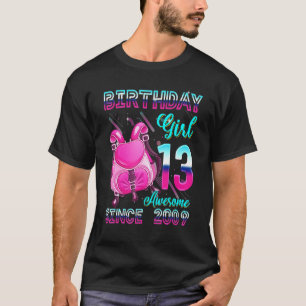 Camiseta Birthday Girls 13 Desde 2009 Mochila Rosa Para 13t