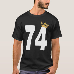 Camiseta Birthday Girls 74ª Festa, 74 Anos, Coroa de Dias