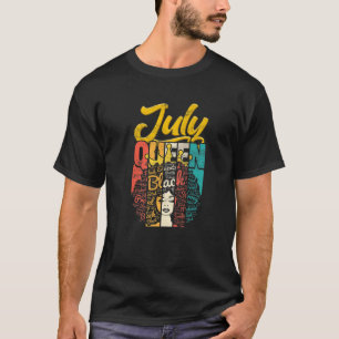 Camiseta Birthday Junenth Queen Born In July Girls Women Bd