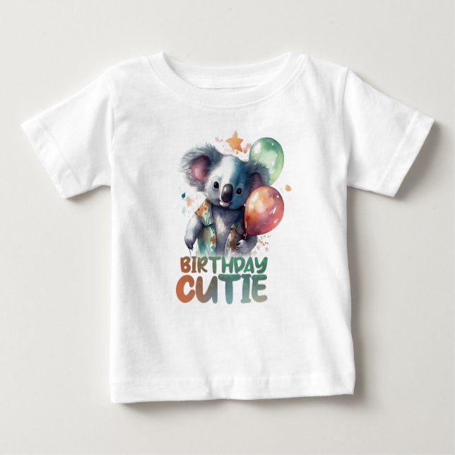 Camiseta Birthday Koala Design (Frente)