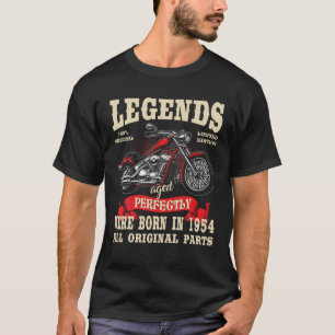 Camiseta Birthday Man Biker Gift Motorcycle Chopper 1954 T