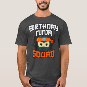Camiseta Birthday Ninja Squad Mom Dad Team Siblings Crew