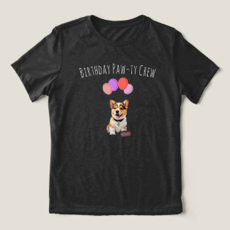 Camiseta 'Birthday Paw-ty Crew' Matching Mom Birthday 