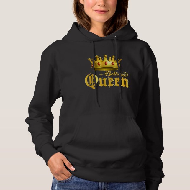 Camiseta Birthday Queen Matching Couple Costume Bday Party  (Frente)