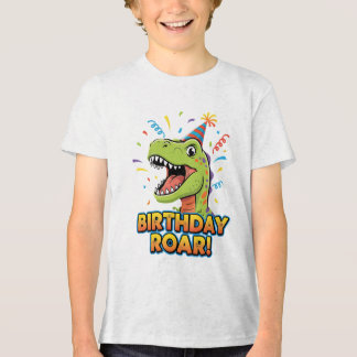 Camiseta Birthday Roar Cute Dinosaur Birthday Party Design