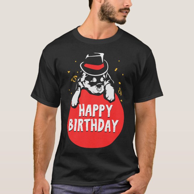 Camiseta Birthday Rottweiler (Frente)