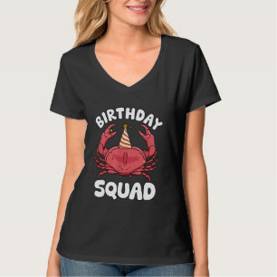 Camiseta Birthday Squad Crab Party Mating Family Group Bd