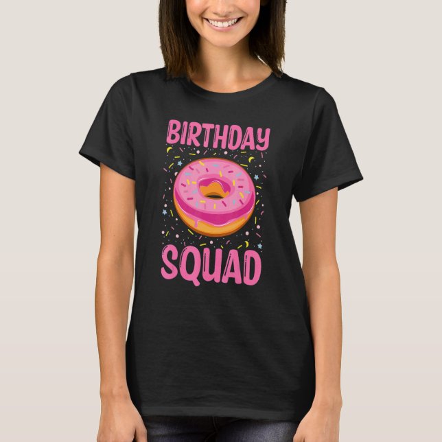Camiseta Birthday Squad Donut 1 (Frente)
