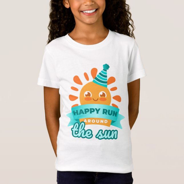 Camiseta Birthday Sun Run Cute (Frente)