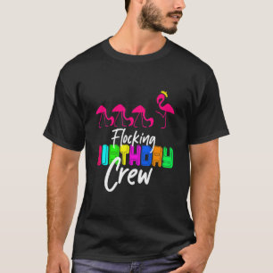 Camiseta Birthday Women Girls Kids Flamingo
