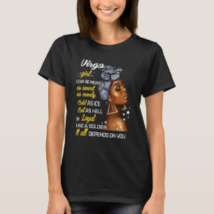Camiseta Birthday Zodiac Virgo Girl August Ou Setembro