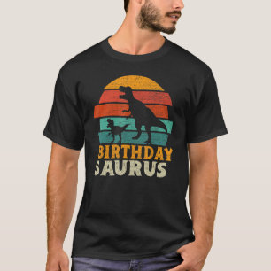 Camiseta Birthdaysaurus Trex Dinossaur Aniversário Saurus F
