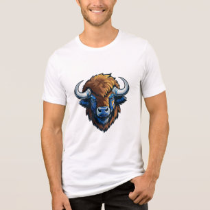 Camiseta bisão de chifre grande