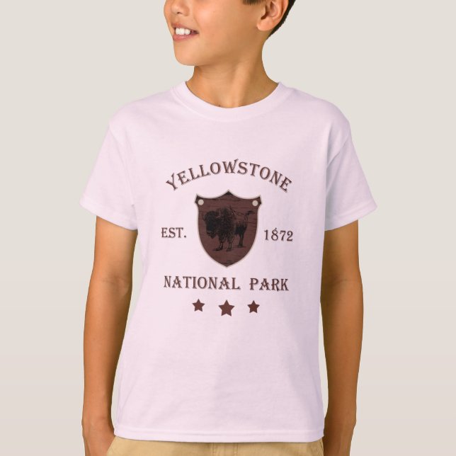 Camiseta Bisão Parque Nacional de Yellowstone (Frente)