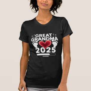 Camiseta Bisavó carregando anúncio de gravidez de 2025
