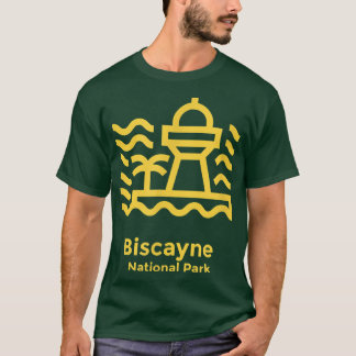 Camiseta Biscayne National Park Florida Minimalist Retro Gr