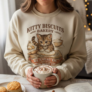 Camiseta Biscoitaria Kitty Fofa "Nós Amassamos" Piada 
