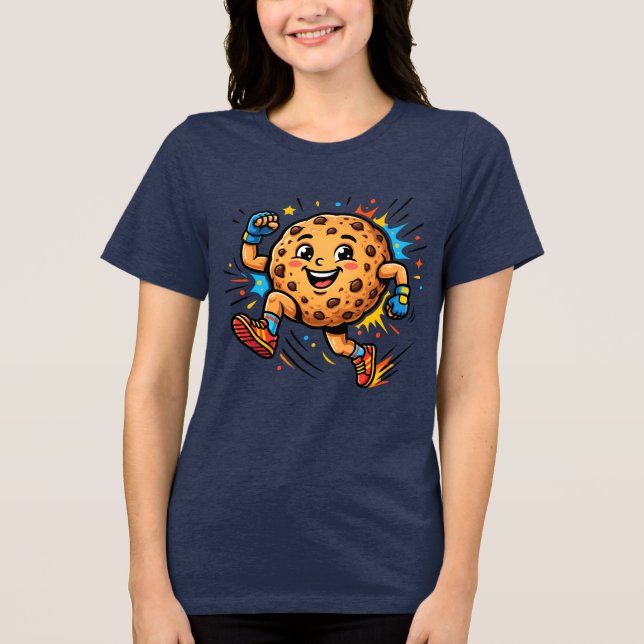 Camiseta Biscoito Chip de Chocolate Atlético Máscara de Des (Frente)