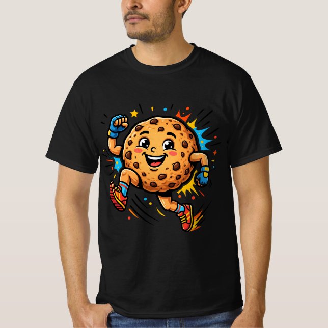 Camiseta Biscoito Chip de Chocolate Atlético Máscara de Des (Frente)