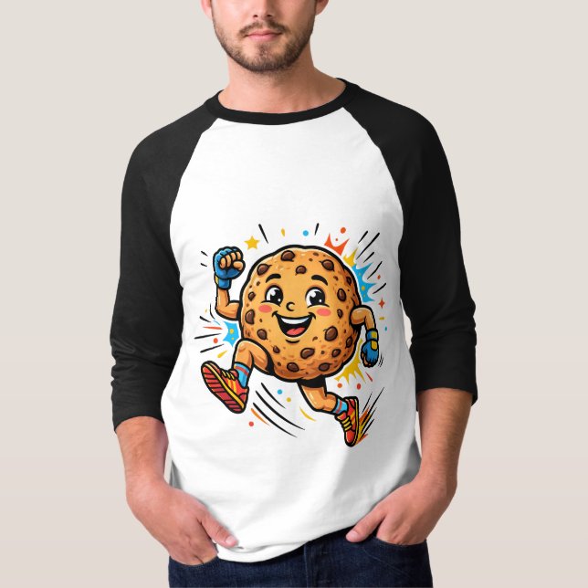 Camiseta Biscoito Chip de Chocolate Atlético Máscara de Des (Frente)