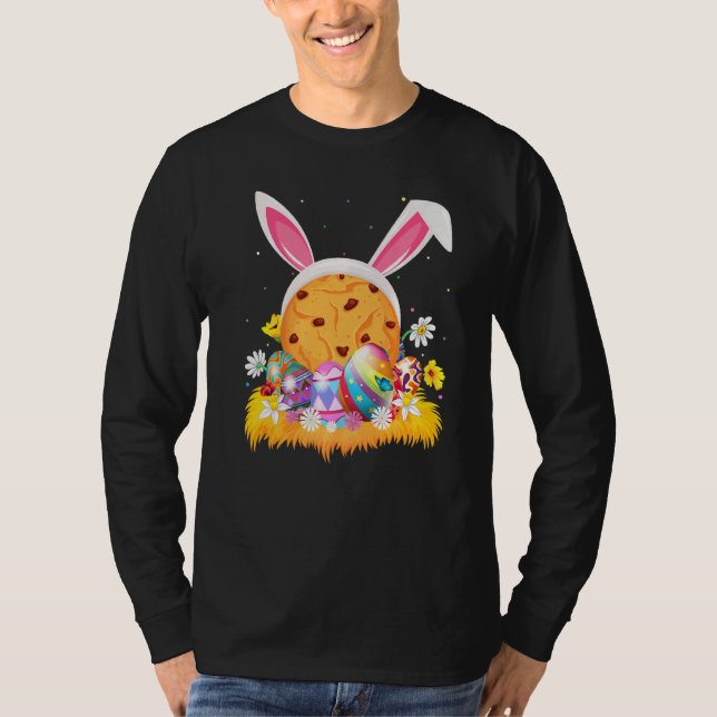 Camiseta Biscoito Comida Páscoa Ovo Funny Biscuit Páscoa Su (Frente)