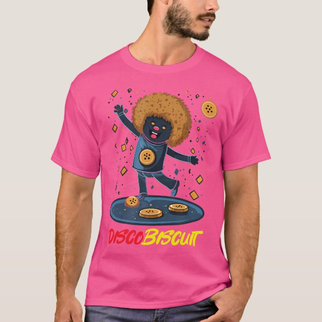 Camiseta Biscoito Dançante Disco Biscuit Inspirado no Rave  (Frente)