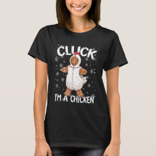 Camiseta Biscoito de Gengibre Frango Natal Divertido