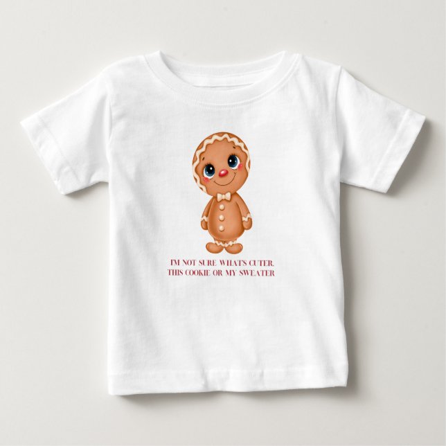 Camiseta Biscoito de natal bonito (Frente)
